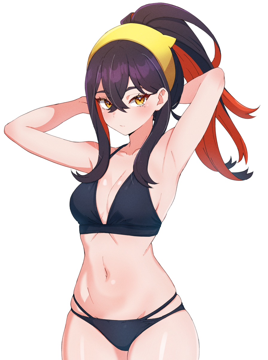 This is a pixiv picture whose title is 水着なゼイユお姉ちゃん.
