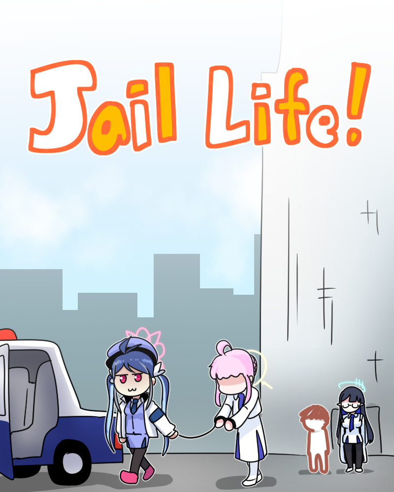 This is a pixiv picture whose title is 감옥 생활! Jail Life!.