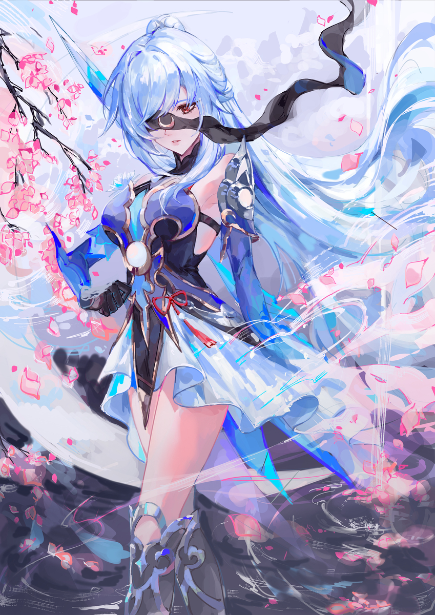 This is a pixiv picture whose title is flowing mirror.