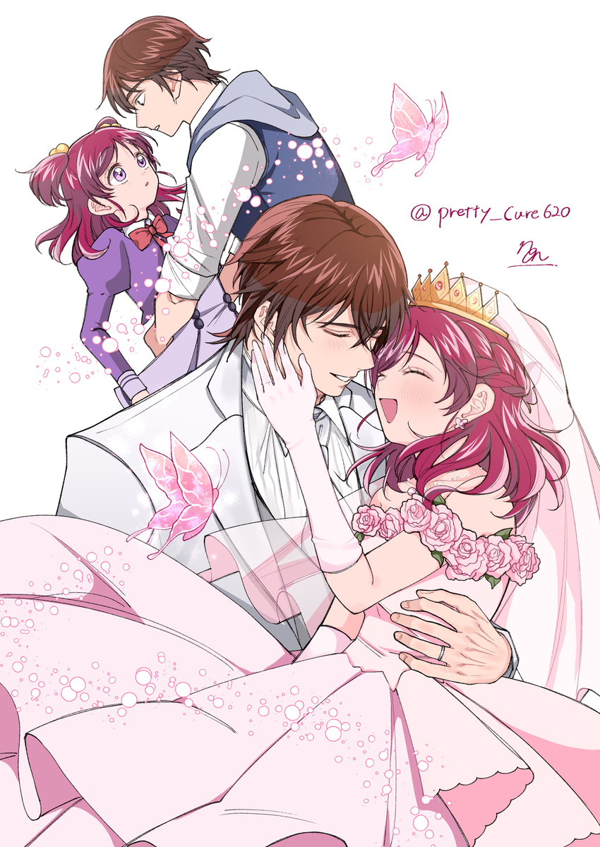 This is a pixiv picture whose title is ココのぞ結婚おめでとう！！.