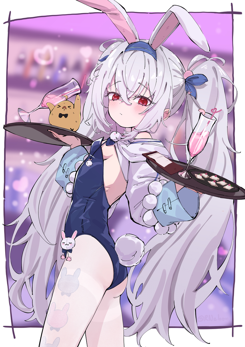 This is a pixiv picture whose title is 🐰⚓️.