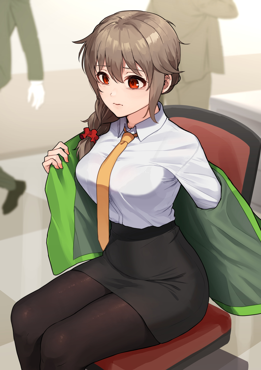 This is a pixiv picture whose title is もう疲れたちひろさん。.