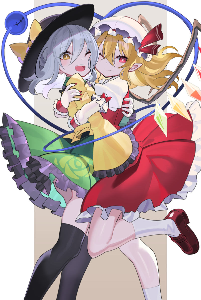 This is a pixiv picture whose title is フランこいし.
