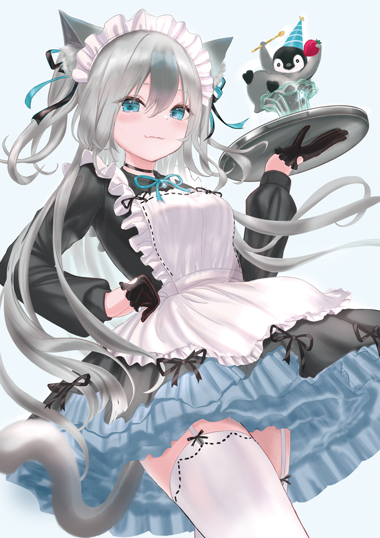 This is a pixiv picture whose title is シャム猫メイド.