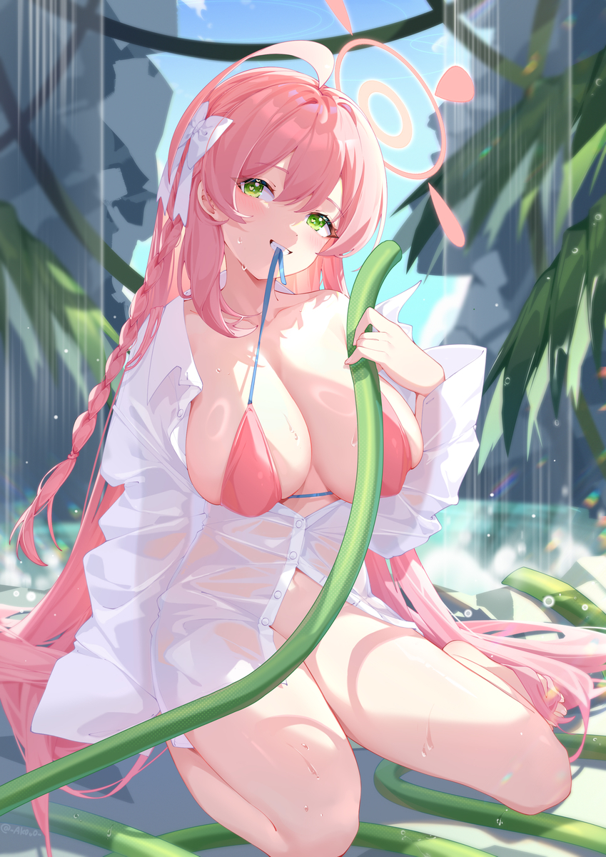This is a pixiv picture whose title is 水着ハナコ.