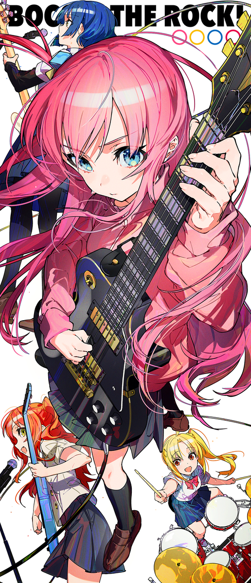This is a pixiv picture whose title is ぼっち・ざ・ろっく！.