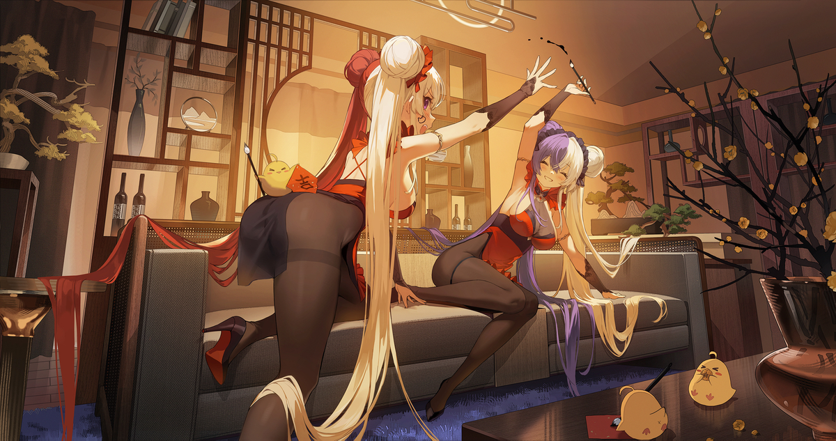 This is a pixiv picture whose title is 吉.