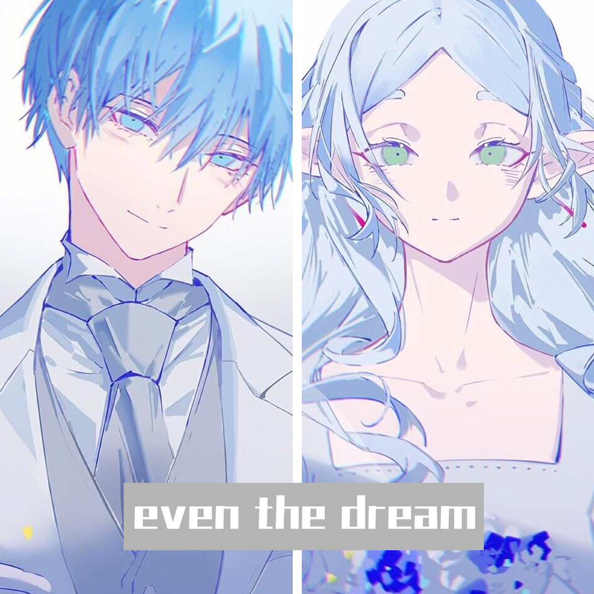 This is a pixiv picture whose title is even the dream.