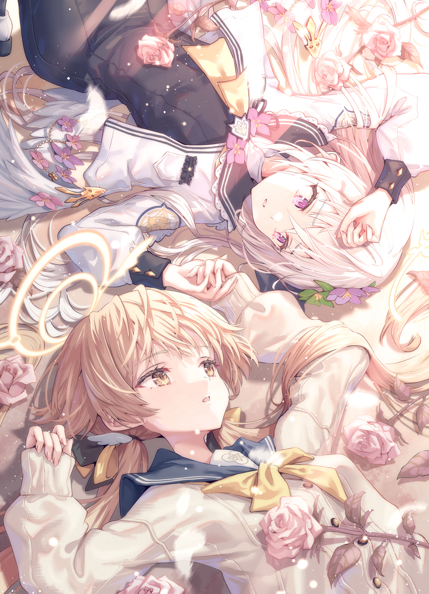 This is a pixiv picture whose title is ヒフミとアズサ.