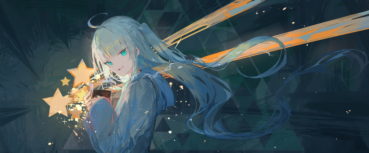 This is a pixiv picture whose title is METEOR.