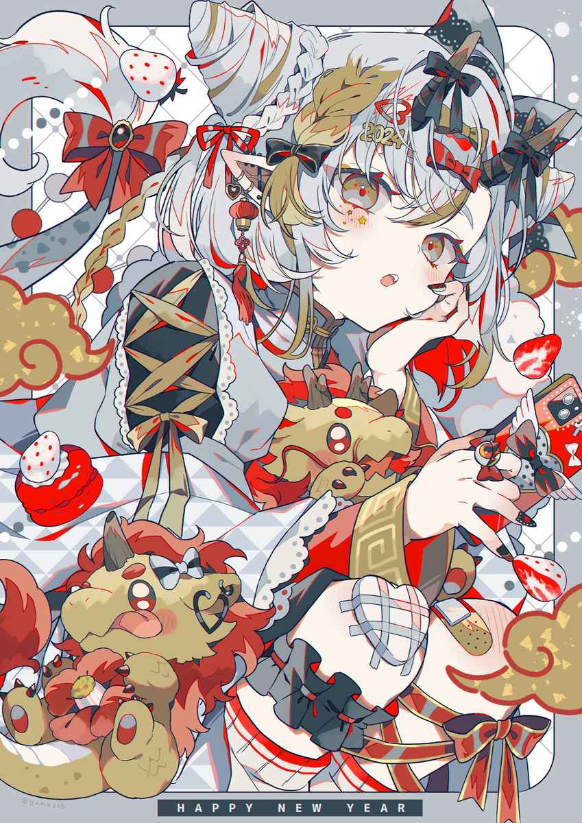 This is a pixiv picture whose title is 2024🐉.