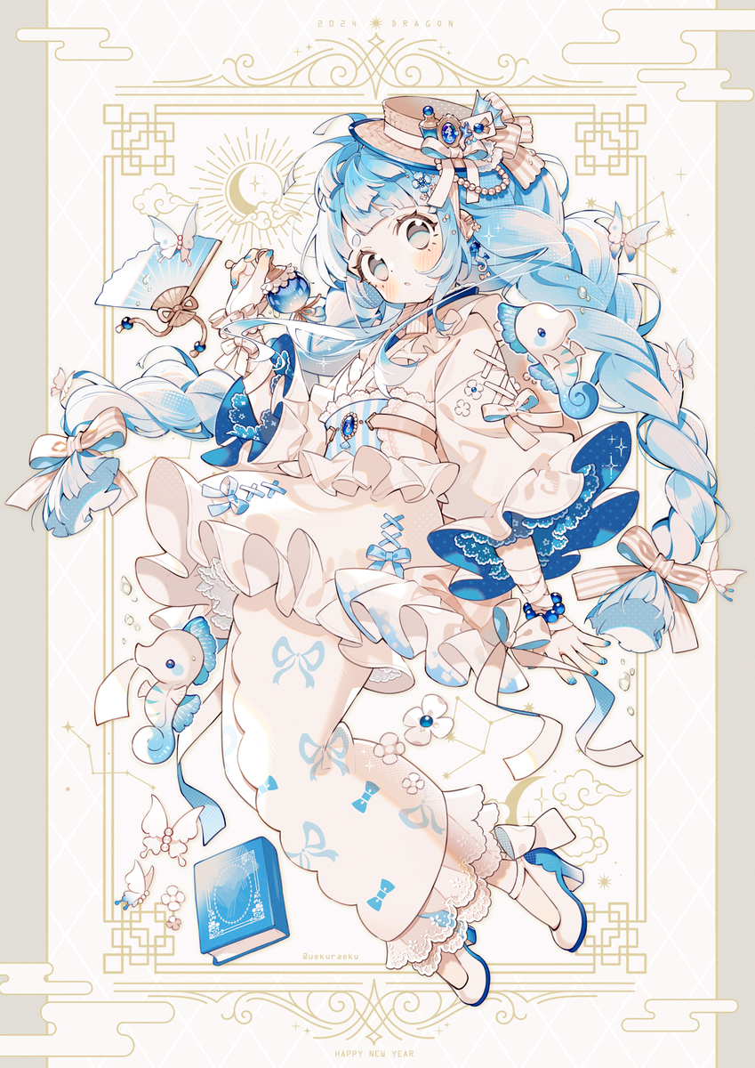 This is a pixiv picture whose title is 2024.