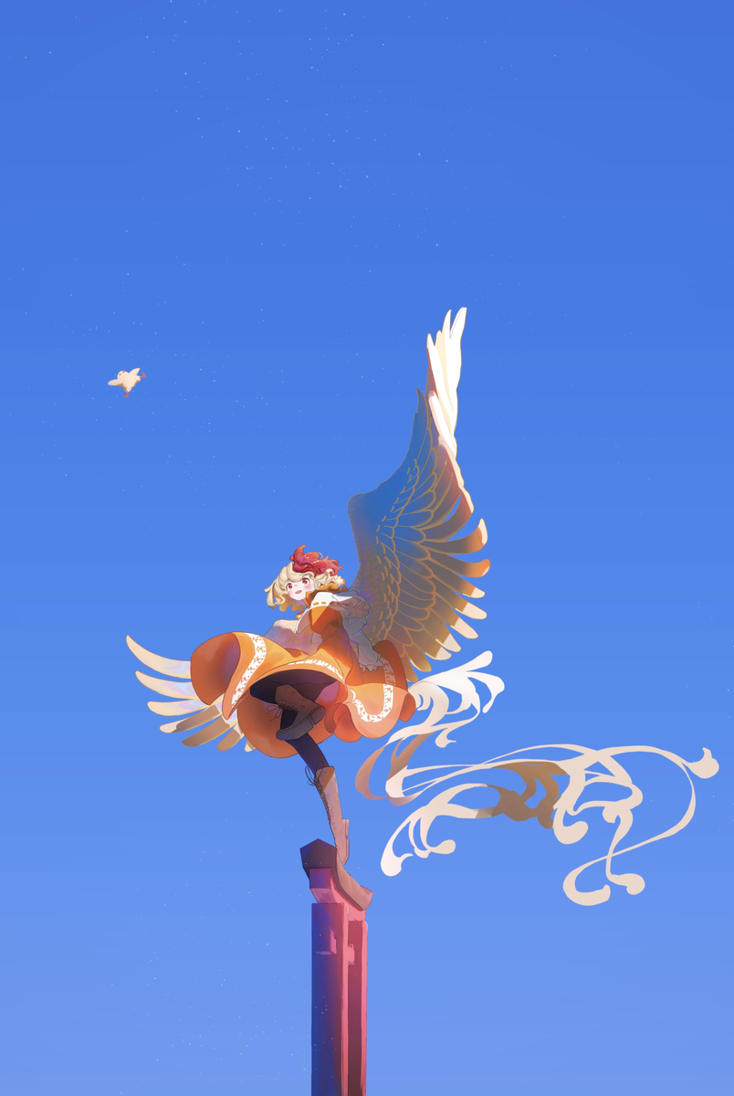 This is a pixiv picture whose title is 鳥居.