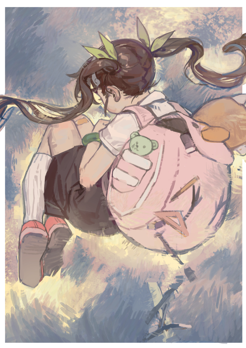 This is a pixiv picture whose title is 如果能再见到八九寺，死又何妨.