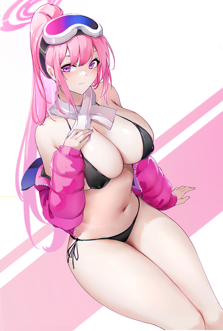 This is a pixiv picture whose title is 水着エイミ.
