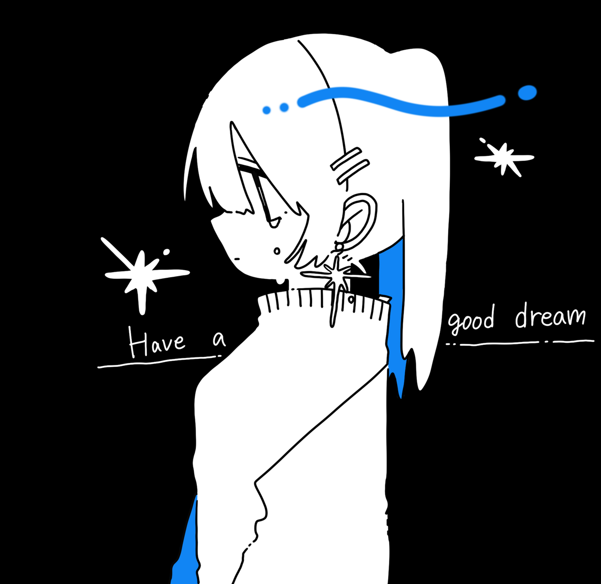 This is a pixiv picture whose title is 良い夢を.
