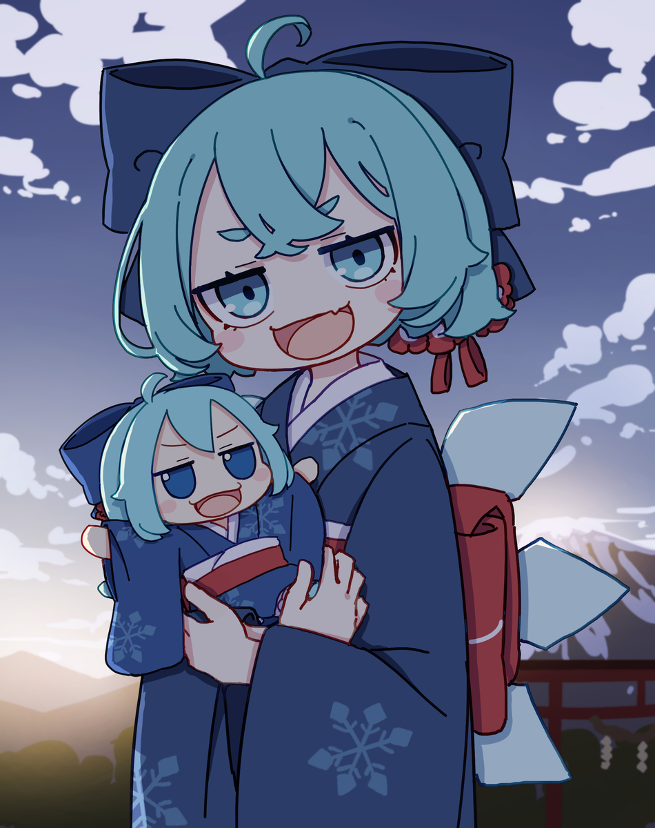 This is a pixiv picture whose title is 初日の出.
