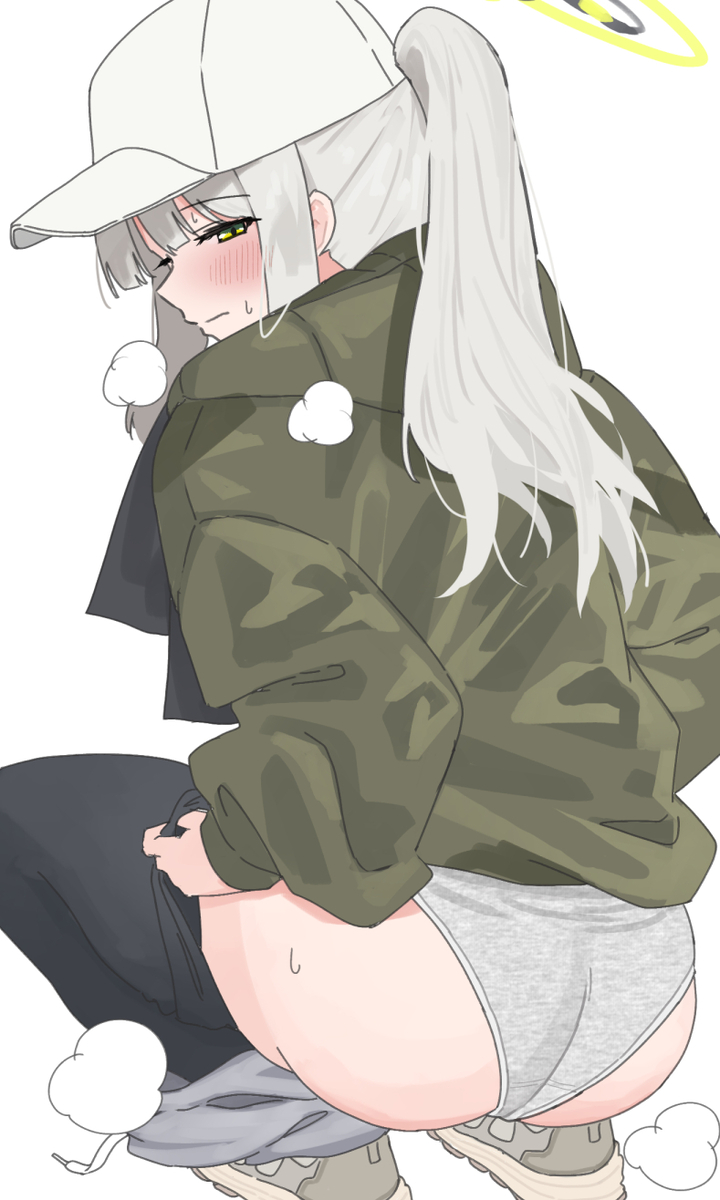 This is a pixiv picture whose title is もうちょっとかわいいの履いてくればよかった….