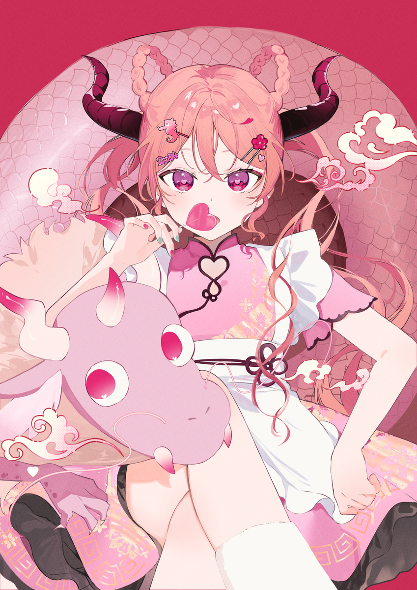 This is a pixiv picture whose title is 2024.