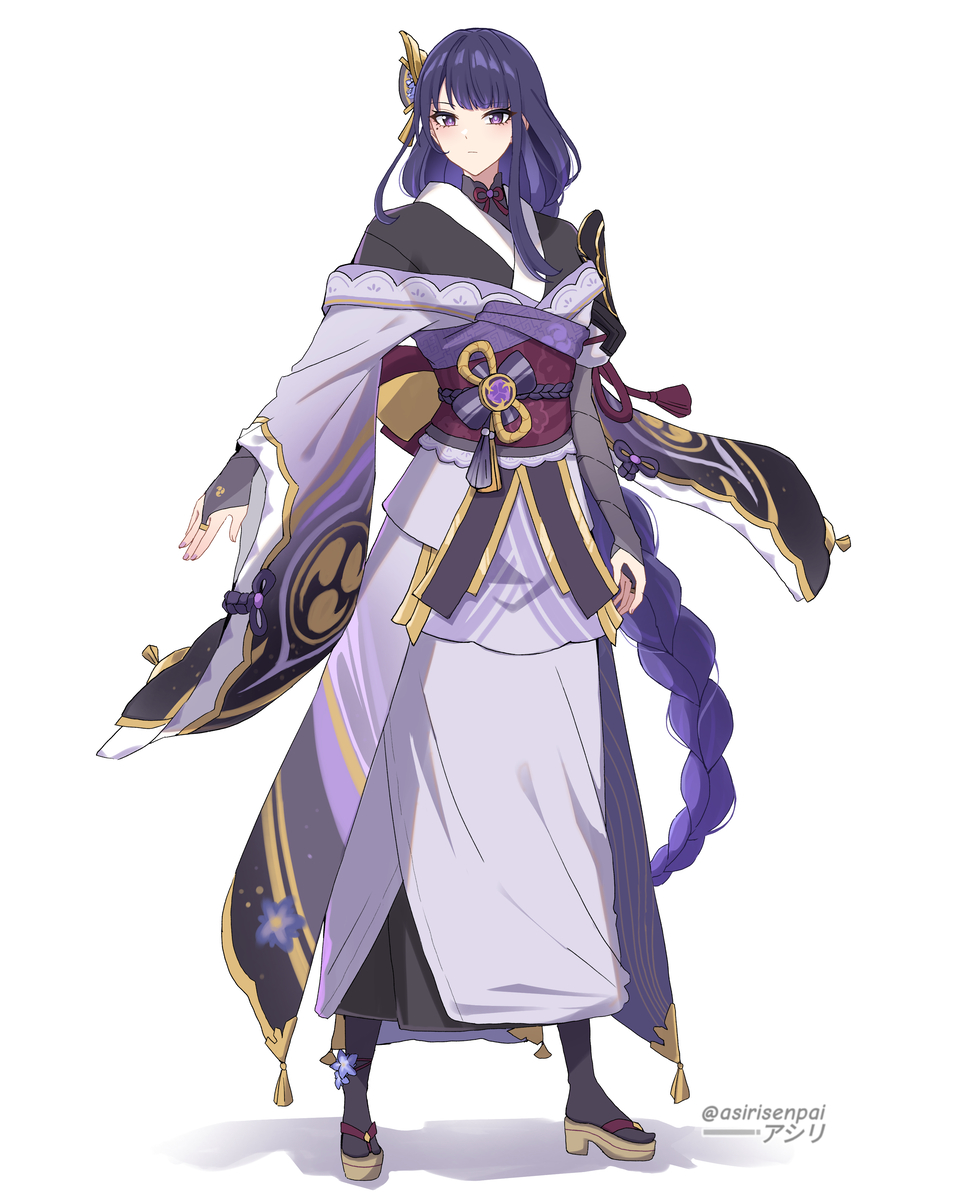 This is a pixiv picture whose title is Raiden shogun /ei.