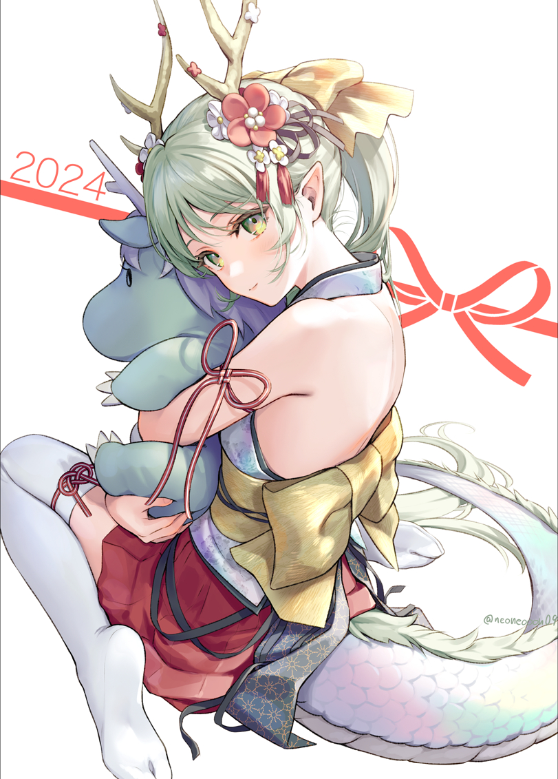 This is a pixiv picture whose title is 🐉2024🐉.