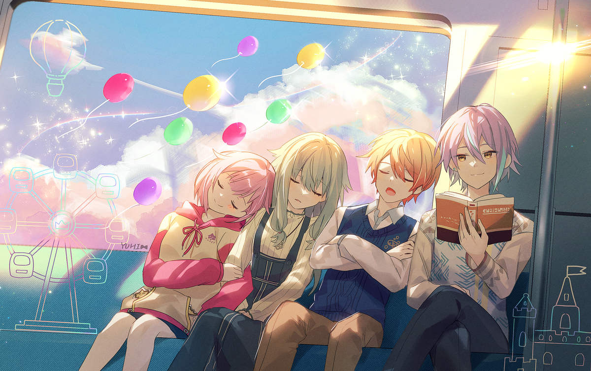 This is a pixiv picture whose title is 🚃.