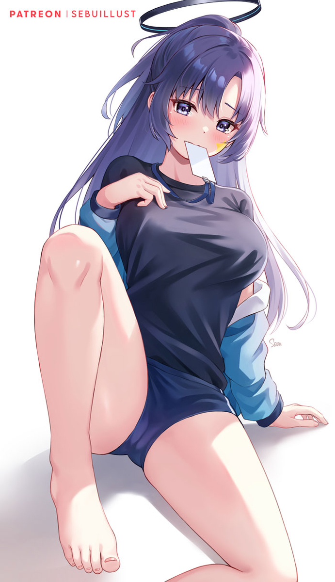 This is a pixiv picture whose title is 早瀬ユウカ(体操服).