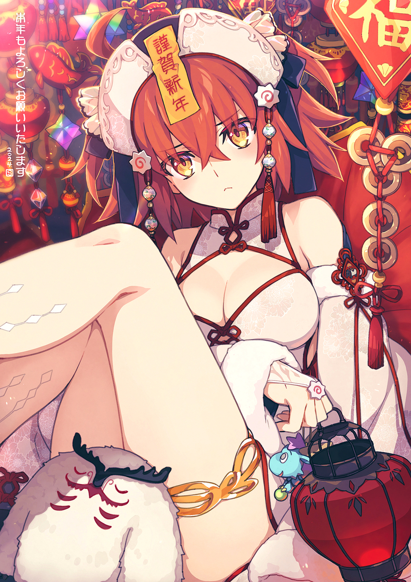 This is a pixiv picture whose title is 新春キョンシーぐだ子.