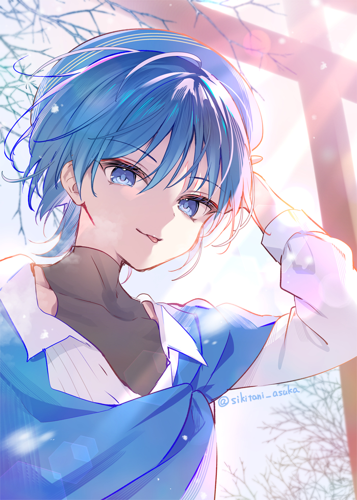 This is a pixiv picture whose title is 放浪者と初詣.