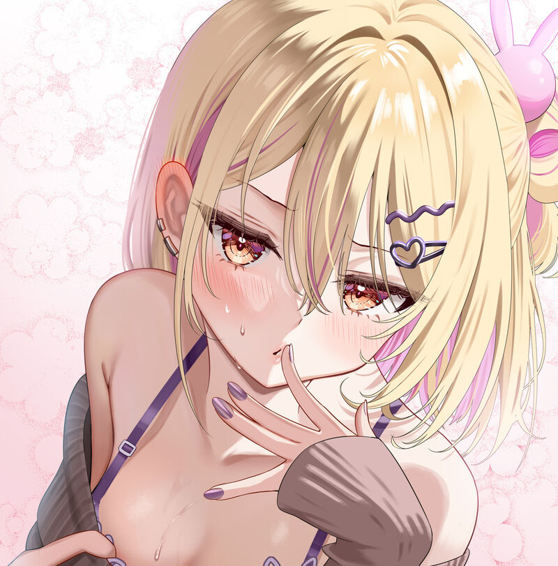This is a pixiv picture whose title is 照れるギャルちゃん.