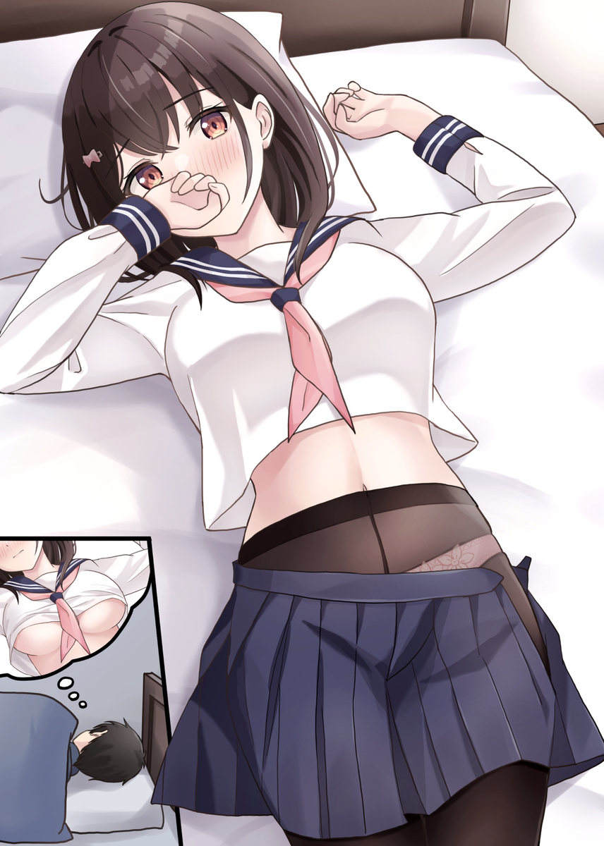 This is a pixiv picture whose title is 初夢💭.