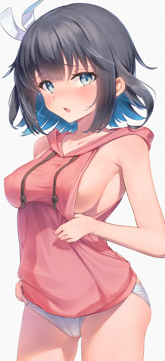 This is a pixiv picture whose title is コノハちゃんの横乳.