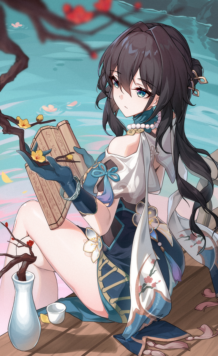 This is a pixiv picture whose title is 阮梅.