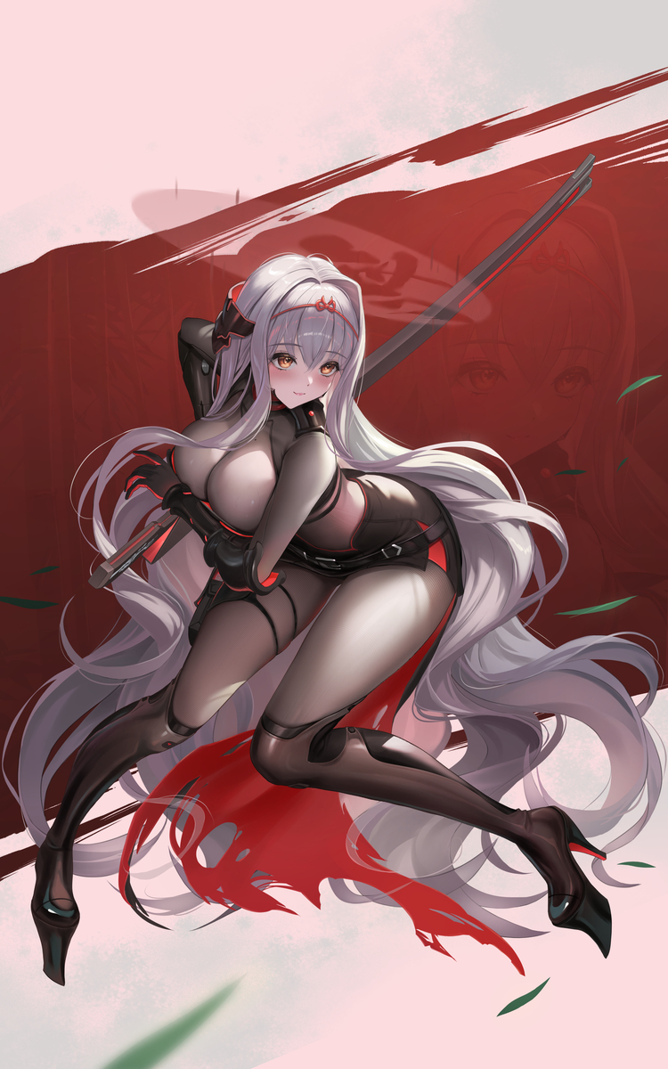 This is a pixiv picture whose title is NIKKE 薔花 花無十日紅.