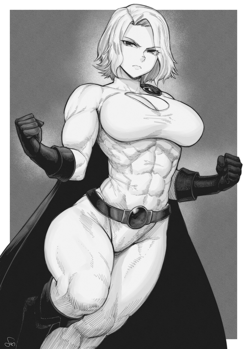 This is a pixiv picture whose title is Powergirl.