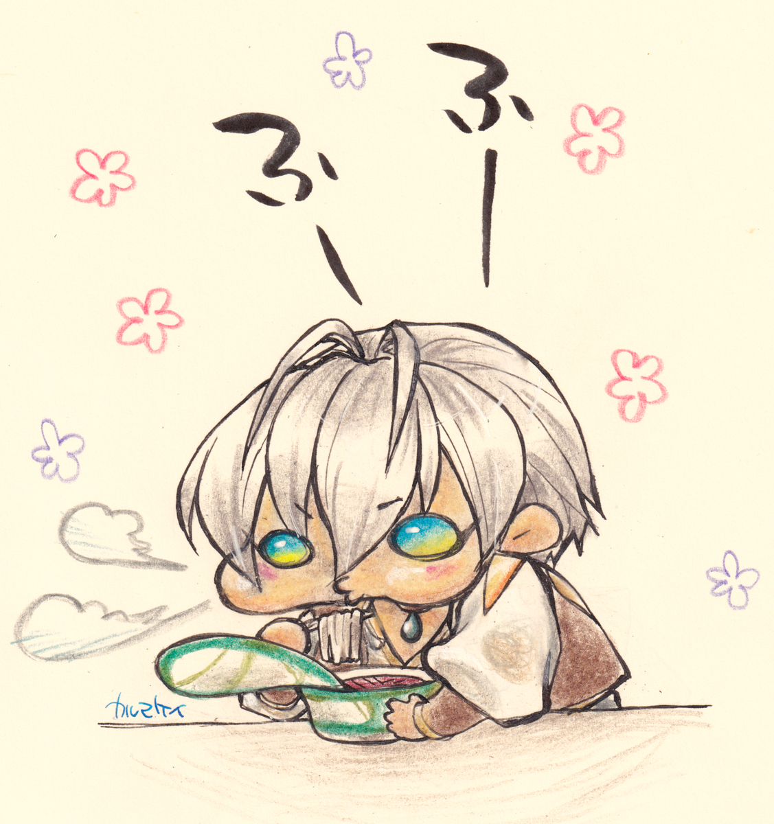 This is a pixiv picture whose title is ねむれない夜の色鉛筆。.