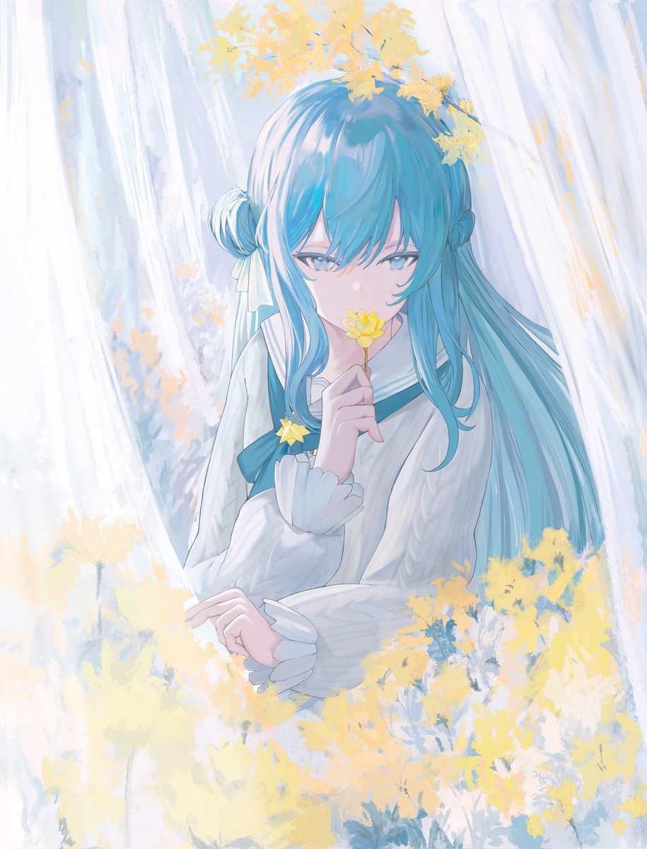 This is a pixiv picture whose title is 花になれ.