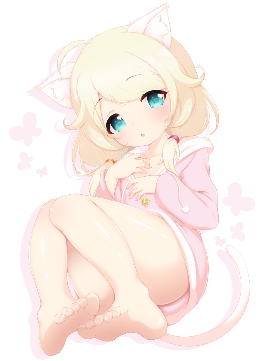 This is a pixiv picture whose title is 🌸ねこずえ「にゃあ…？」🐈.