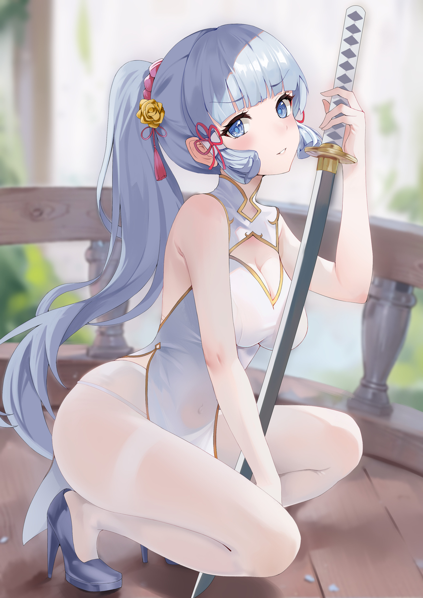 This is a pixiv picture whose title is 一脸嫌弃的绫华II.