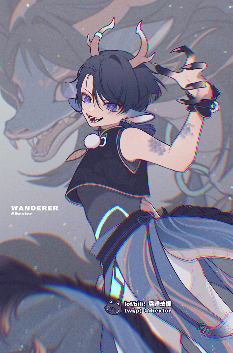 This is a pixiv picture whose title is 🐉🐉.
