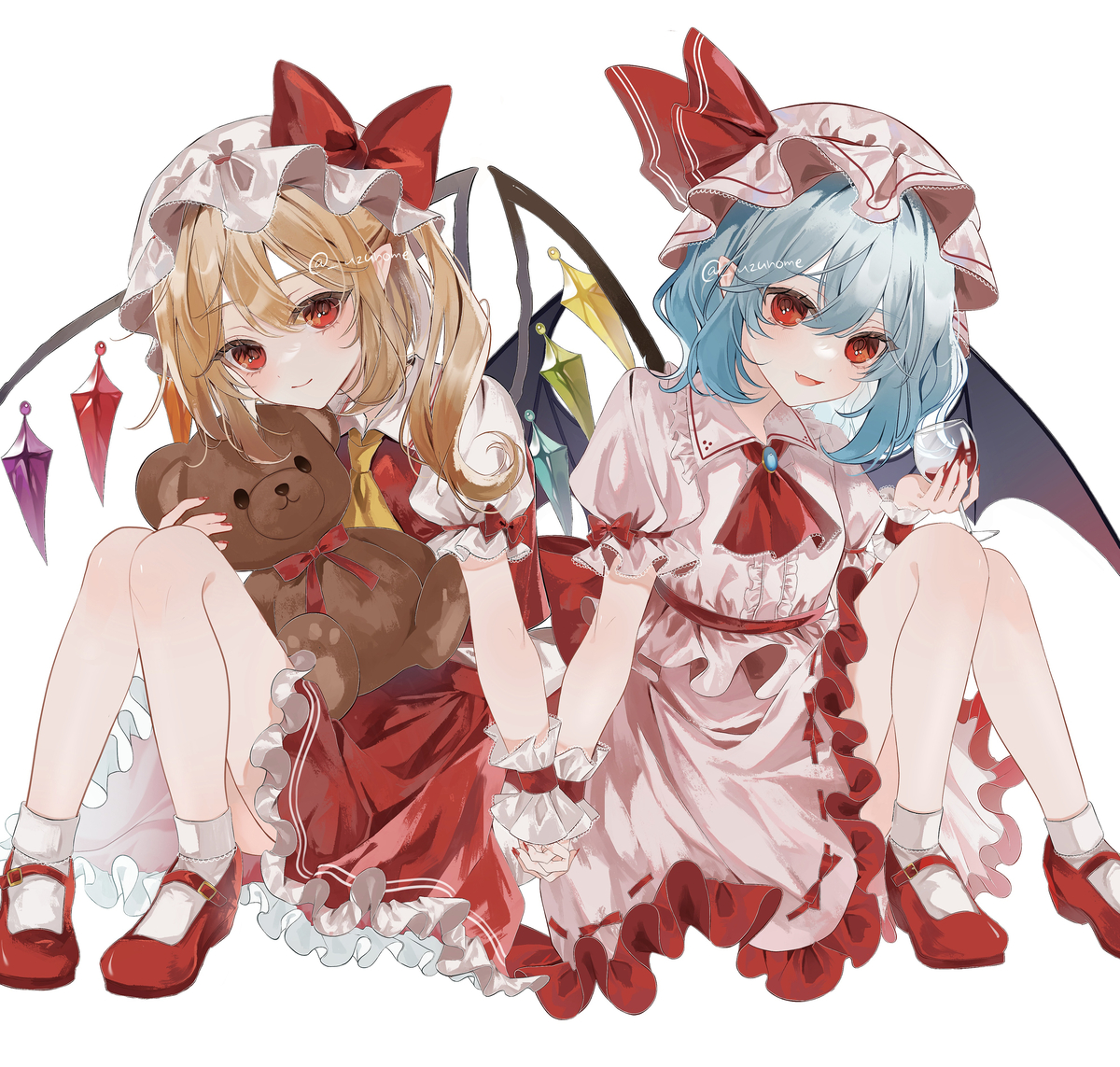 This is a pixiv picture whose title is スカーレット姉妹.