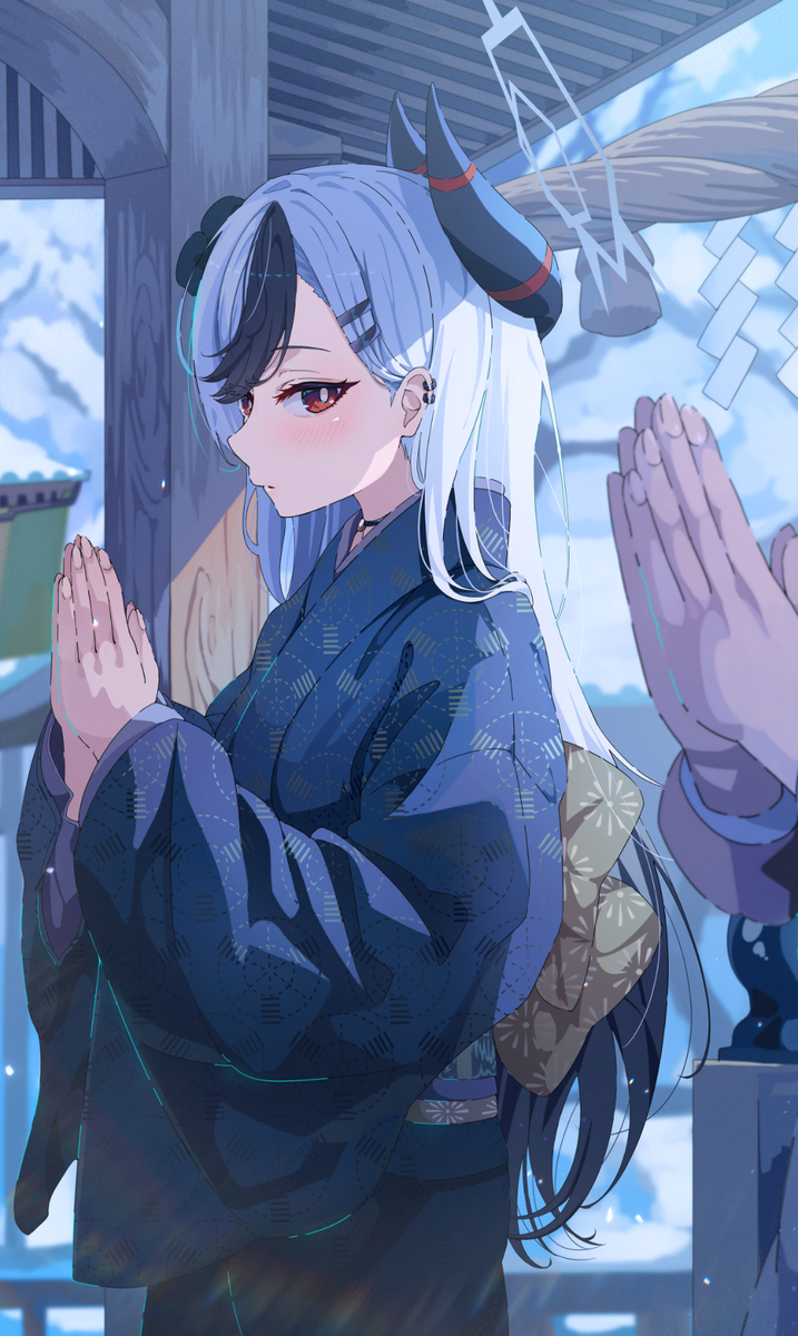 This is a pixiv picture whose title is 正月カヨコ.