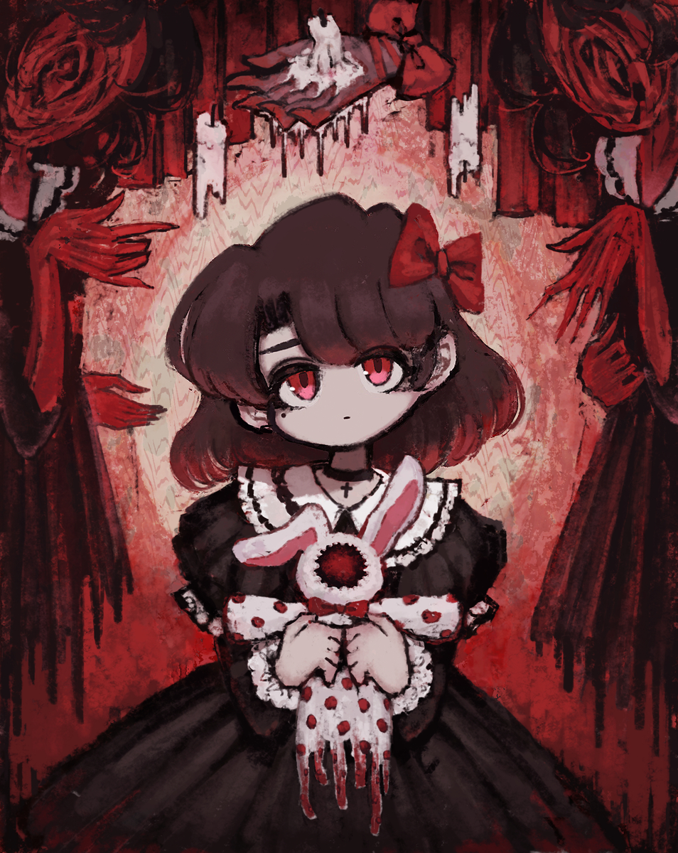 This is a pixiv picture whose title is 幽灯〜仄燭〜.