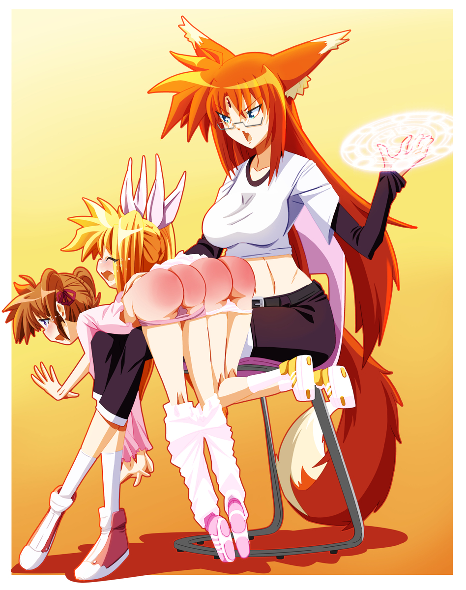 This is a pixiv picture whose title is Arf/Nanoha+Fate.