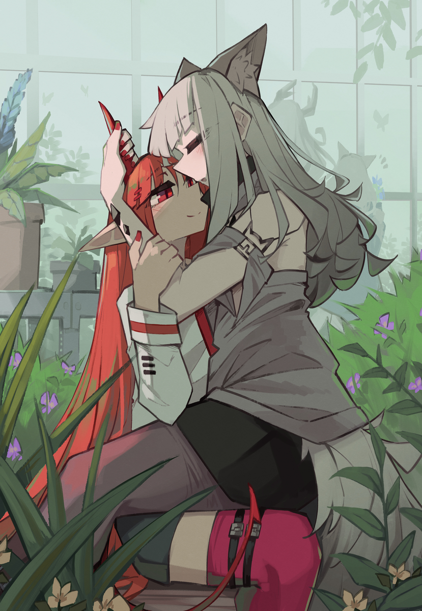 This is a pixiv picture whose title is Deep in the garden <3.