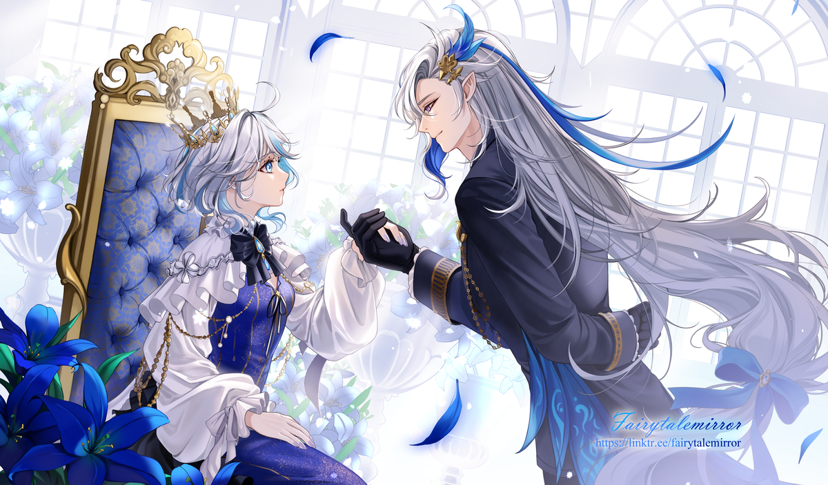 This is a pixiv picture whose title is Your Majesty.