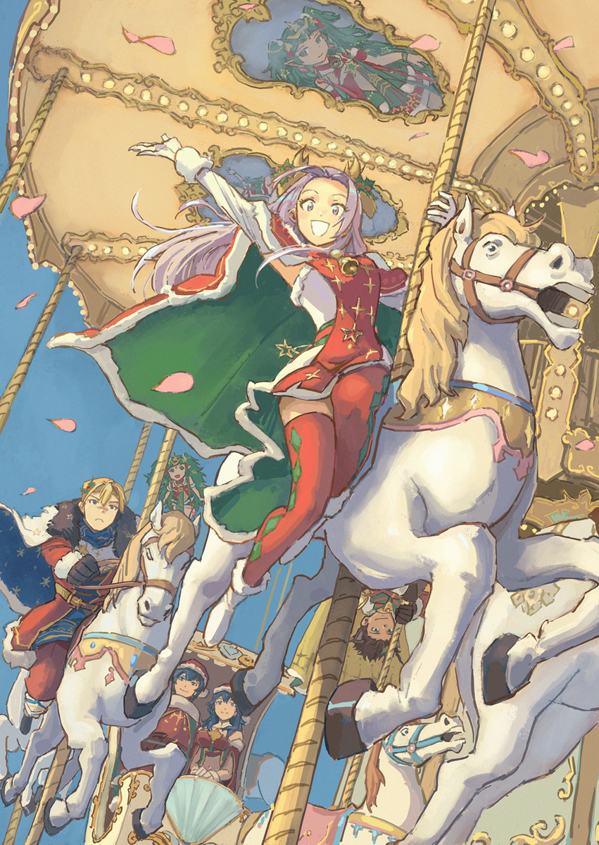 This is a pixiv picture whose title is Carousel.