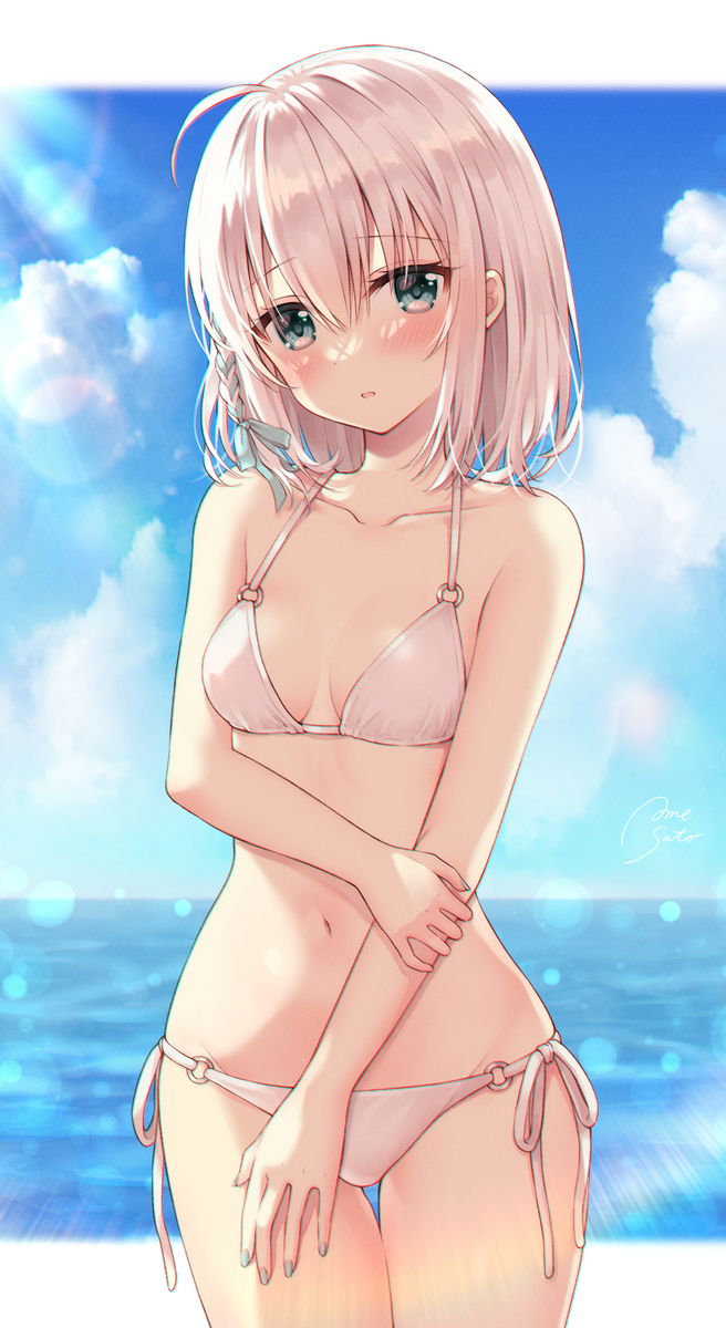 This is a pixiv picture whose title is 「あんまり…見ないでください……」.