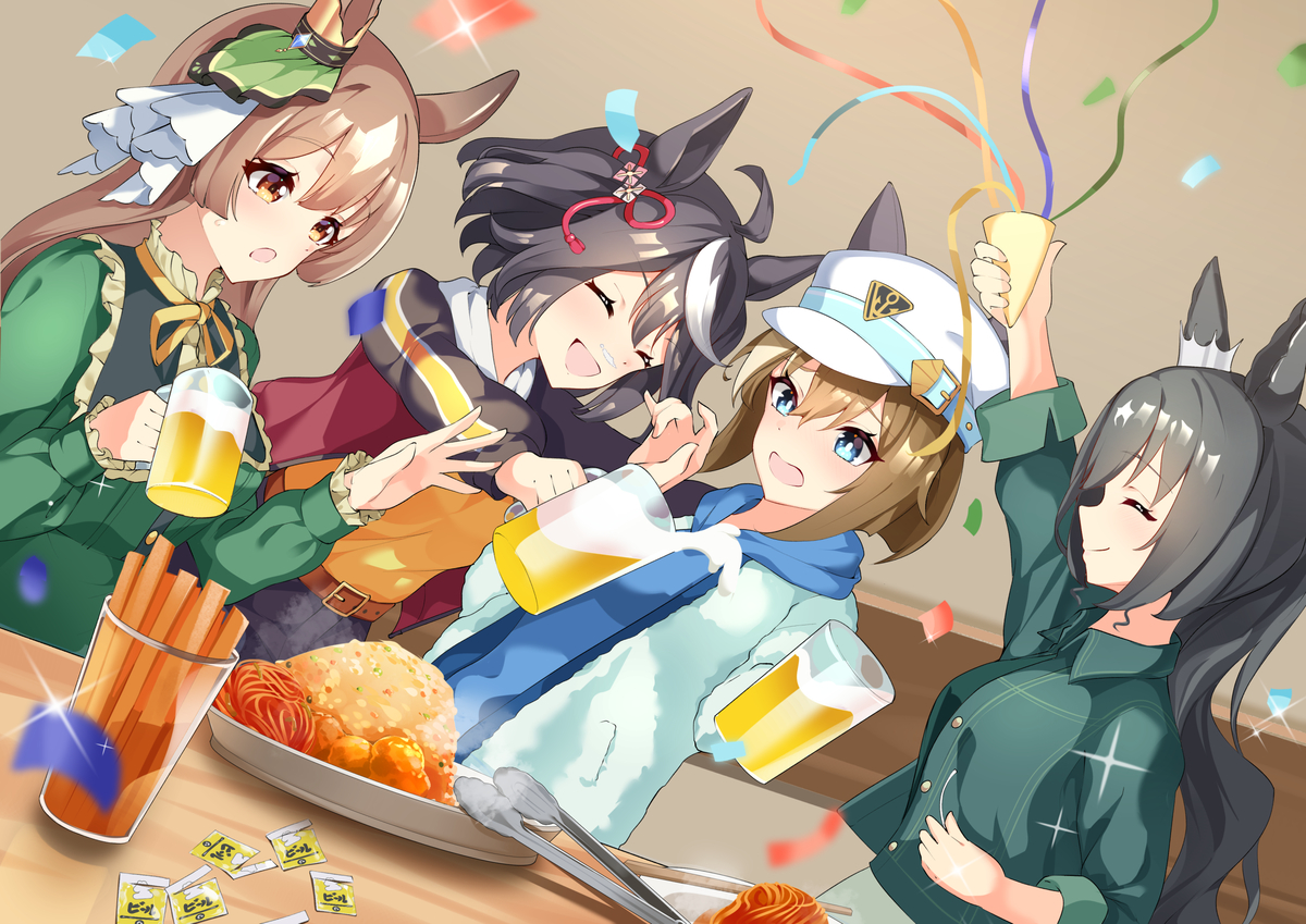 This is a pixiv picture whose title is 新年カウントダウン.