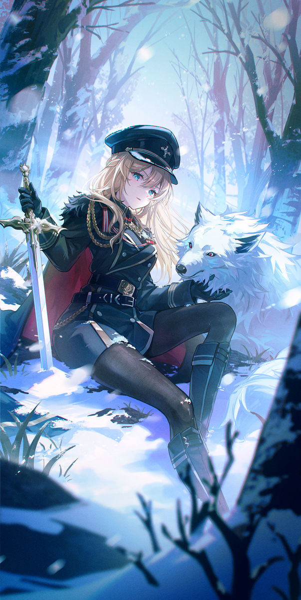 This is a pixiv picture whose title is ❄️.